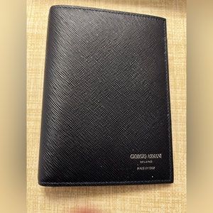 Brand new Giorgio Armani passport wallet.